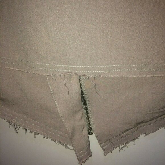 Buttons Women's Large Hooded Jacket Long Sleeves Hoodie Zip Front Brown Tops L - Picture 7 of 13